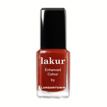 Londontown ricco smalto rosso-bruno rosso glossy Woodstock Lakur VEGAN Resistente alla lacca per unghie a lungo durata 40 FL OZ