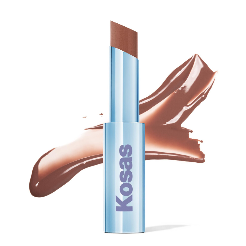 Kosas Wet Stick Moisturizing Shiny Sheer Lipstick With Ceramides Hyaluronic Acid Peptides And Mango Butter - Soothes Softens And Moisturizes