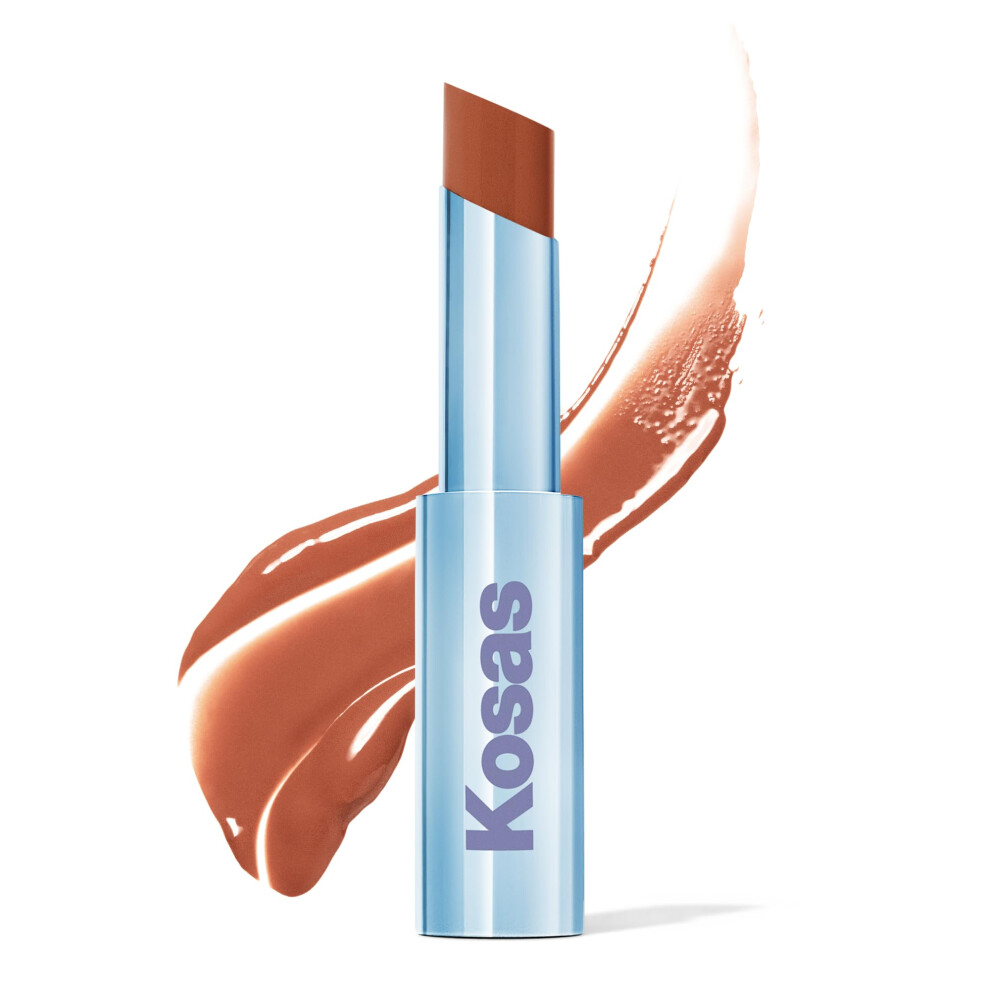 Kosas Wet Stick Moisturizing Shiny Sheer Lipstick With Ceramides Hyaluronic Acid Peptides And Mango Butter - Soothes Softens And Moisturizes