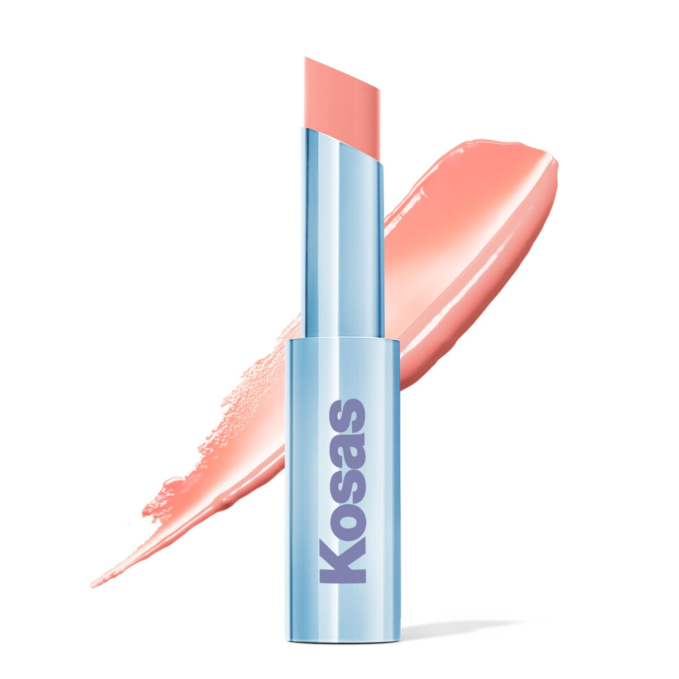 Kosas Wet Stick Moisturizing Shiny Sheer Lipstick With Ceramides Hyaluronic Acid Peptides And Mango Butter - Soothes Softens And Moisturizes