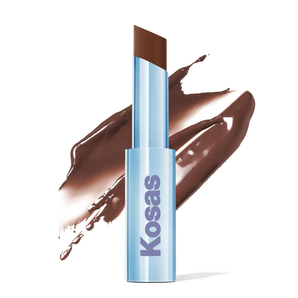 Kosas Wet Stick Moisturizing Shiny Sheer Lipstick With Ceramides Hyaluronic Acid Peptides And Mango Butter - Soothes Softens And Moisturizes