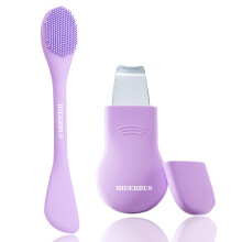 Blackhead Remover Tool Silicone Face Scrubber 2 in 1 Nose Pore Brush Scraper for Deep Cleansing Face Skin Spatula Nose Black Head Remover Pore Cle