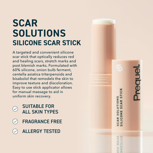 Prequel Skin Scar Solutions 60% Σιλικόνη Stick για Ουλές, Βαθύς Στερεός Φιλμ για Ουλές 2