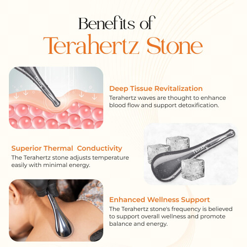 TeraRX Terahertz Stone Meridian Dial Bar Tool - Authentiek Terahertz Gua Sha Gezichts Tool 2