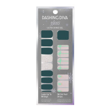 Dashing Diva Gloss Nail Strips - Boomrok | UV-vrije chipbestendige, langdurige gelnagelstickers | Bevat 32 nagelwraps, 1 voorbereidingspad en 1 n