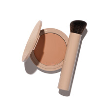 No Makeup Makeup Langanhaltendes, leichtes Foundation- und Pinsel-Duo | Tierversuchsfreies, parfmfreies, aufbaubares, bertragungssicheres Make-up (