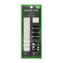 Dashing Diva Gloss Nail Strips - Toque fantasmagrico | Adesivos de unhas de gel de longa durao, resistentes a chips, sem UV | Contm 32 embala