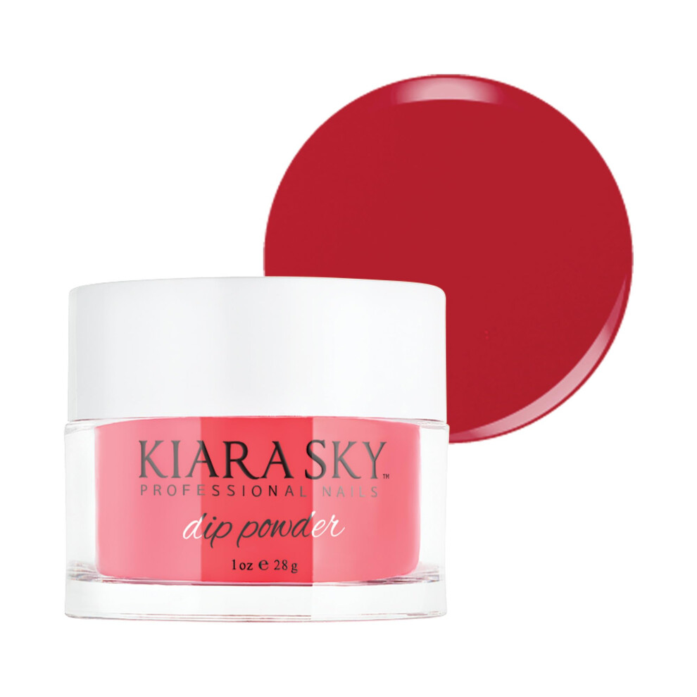 Kiara Sky Long Lasting Nail Dip Powder Red Tones 1 Oz In Bloom