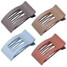 4 peas de grampos de cabelo planos, grandes clipes de garra plana para mulheres, meninas, grampos de cabelo franceses de fixao forte para cabe