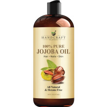 Handcraft Blends Jojobal  kaltgepresst 16 Fl Oz  100 % reines und natrliches Premium-Trgerl fr Haut und Haar  Krpermassage  Hexanfrei