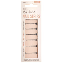 Ardell Nail Addict Nail Strips - Caf? Latte No UV lamp Needed Gel Nail Stickers Easy Application Long-Lasting Nail Wraps 1-Pack