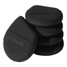 AOA Studio Silky Silicone Makeup Sponge Set Reutilisables Applicateurs cosmetiques Extra Soft Rubynell Makeup Sponges (ONYX)