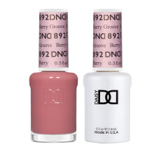 DND Gel Polish Set Sheer Collection UV/LED geelilakka ja ilmakuiva kynsilakka yhteensopiva Chip-Free Polish Duo 892 Berry Groove 0,5 Fl Oz