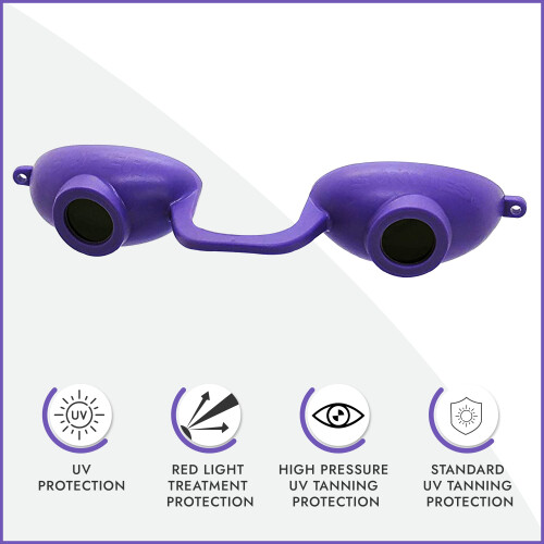 Super Sunnies Evo Flexibla Solariumsglasögon UV Skydd 1