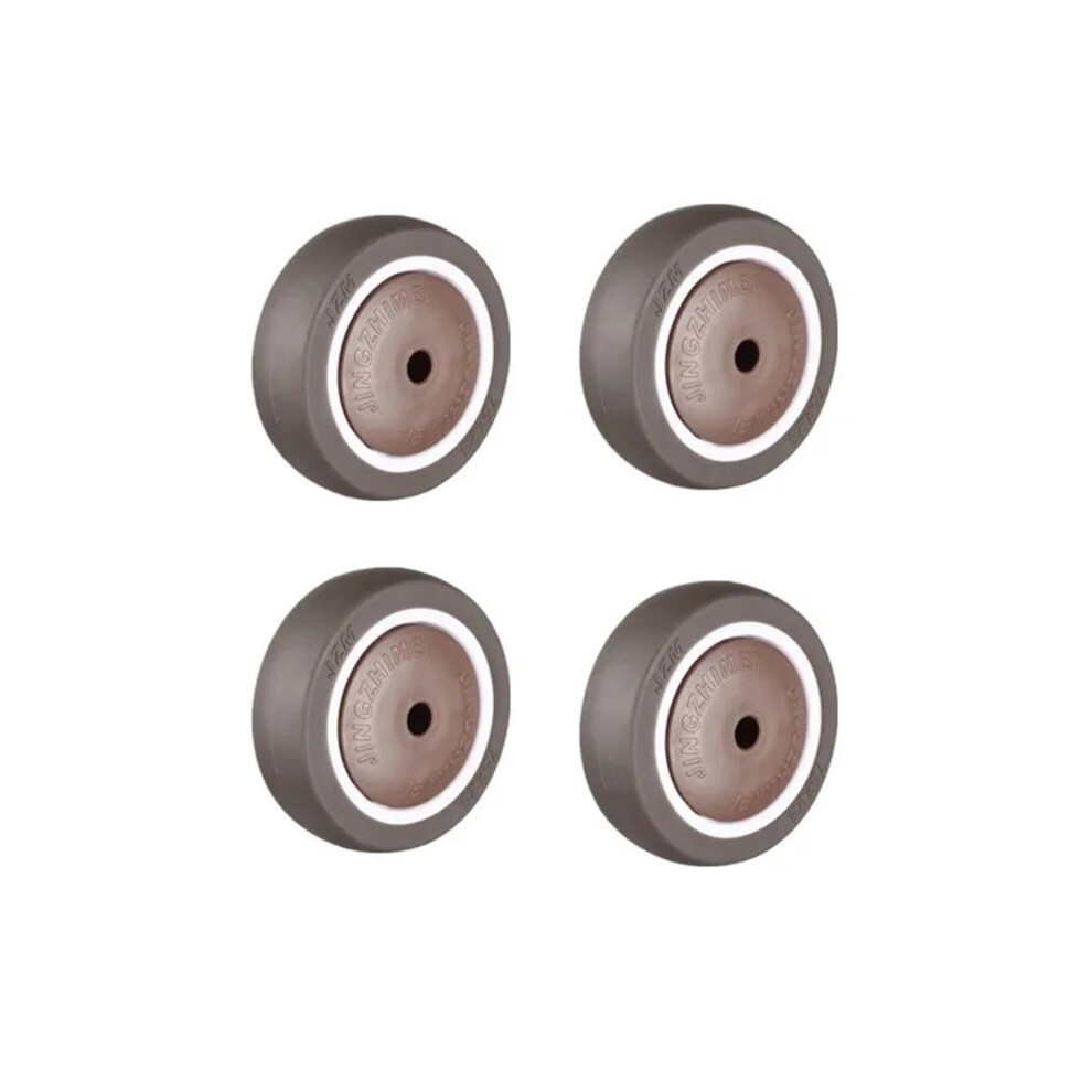 4Pcs 4 Inch Tpr Rubber Caster Wheels With Bearings For Chair Desk Table, Single Wheel Roller Replacement 6276012497419