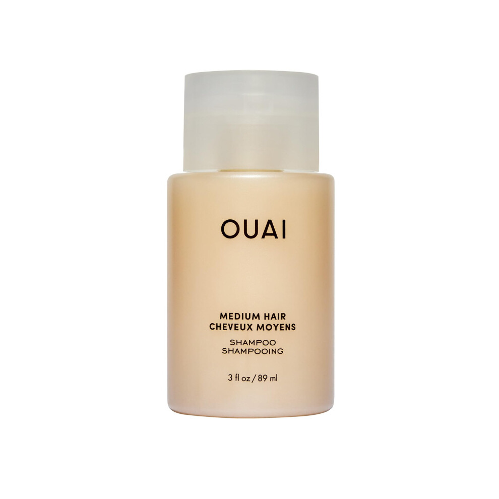 Ouai Medium Shampoo Travel Size - Hydrating Shampoo With Coconut Oil, Babassu, Kumquat Extract & Keratin - Strengthens, Nourishes & Adds Shine - Parab
