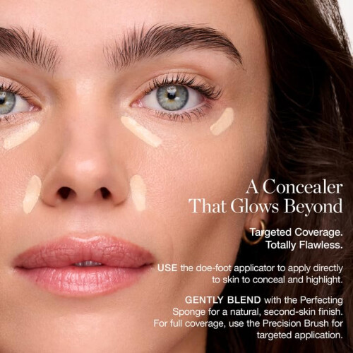 Ogee Complexion Perfecting Under Eye Concealer - Certified Organic Full Coverage Concealer - Buildable Coverage - CACAO 13.75N - Deep Cocoa (Red Unde 1