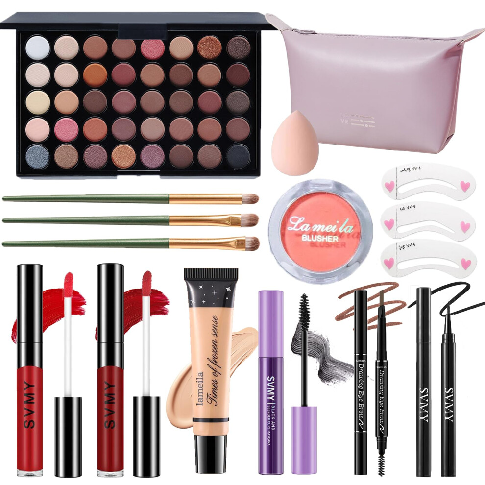 Pwyshxdf Makeup Set For Women Makeup Full Kit For Beginners & Professionals Travel Make Up Set For Teens & Adults Make Up Gift Set For Girls Eyeshadow