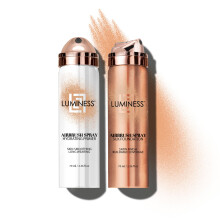 LUMINESS Silk Airbrush Spray Foundation & Primer Kit  Anti-Aging-Formel mit vollstndiger Deckkraft, spendet Feuchtigkeit und spendet Feuchtigkeit m
