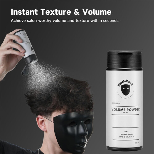 BlackMask 3er-Pack Volumen-Haarpuder, Texturpuder fr Mnner 2