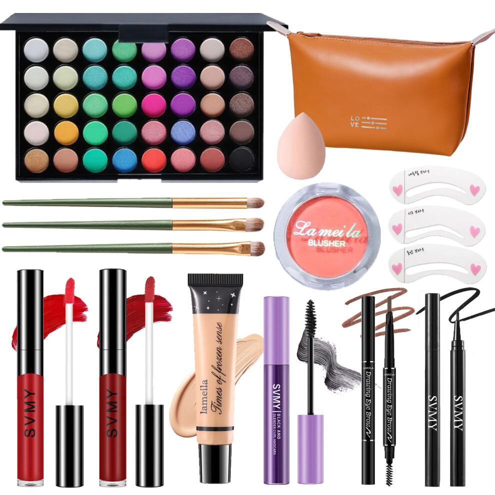 Pwyshxdf Makeup Set For Women Makeup Full Kit For Beginners & Professionals Travel Make Up Set For Teens & Adults Make Up Gift Set For Girls Eyeshadow