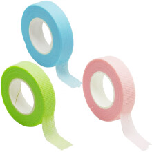 3 Rolls Eyelash Tape Adhesive Lash Extension Tape Breathable Micropore Fabric Tape Lash Extensions Supplies Breathable Micropore Fabric Eyelash