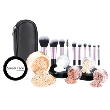 Kit di avviamento 16pc con 10 pennelli set (Fiera 1) Maggiore minerale Polvere sciolta a spicco include la base per bronzer bronzer bronzer di finitu