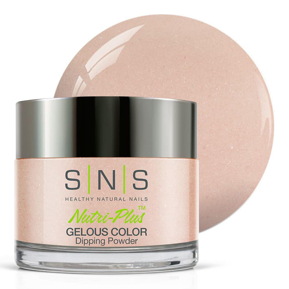 Sns Healthy Natural Sns Nail Dip Powder, Gelous Color Dipping Powder - Sweet Dreams (Natural, Nudes, Peach/Pastel, Shimmer) - Long-Lasting Dip Nail Color Lasts 14 Days