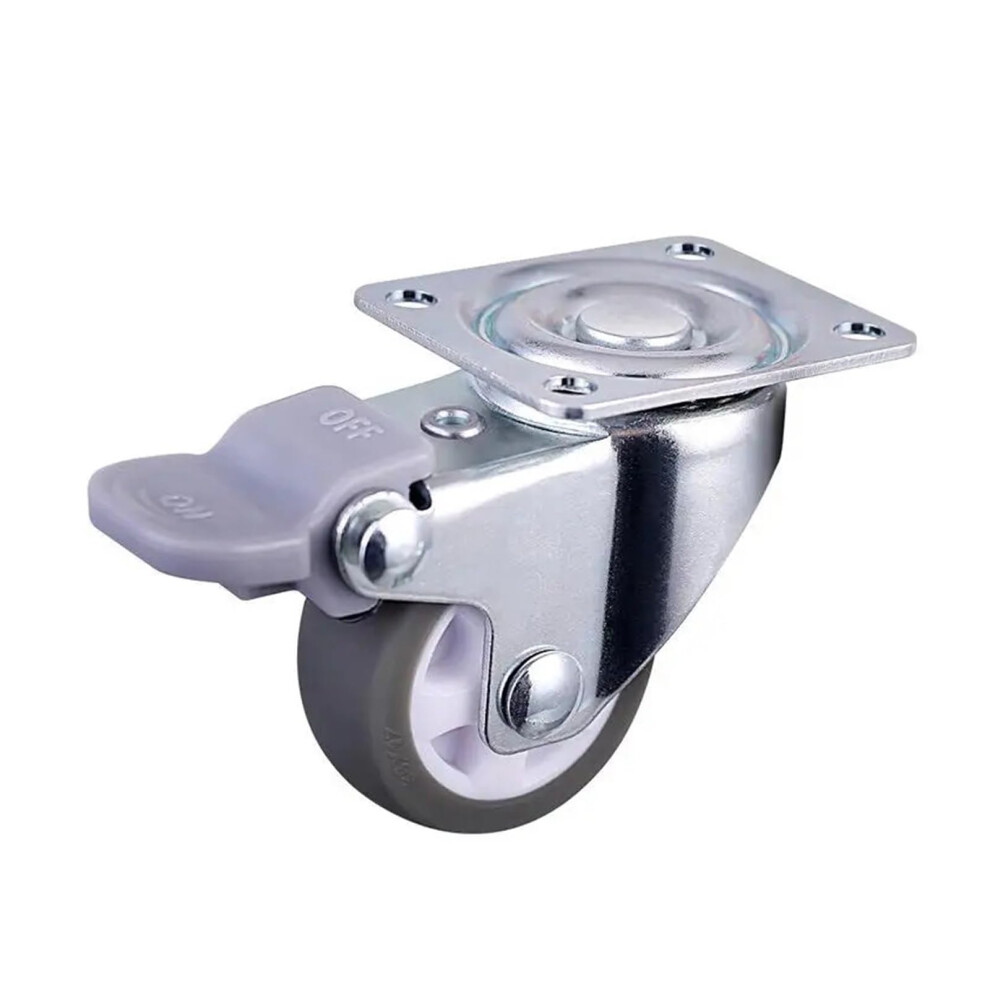 1-Inch Gray Tpe Universal Casters 5Pcs Batch Silent Household Wheels Diameter 25Mm With Minimum Brake 6482260678658