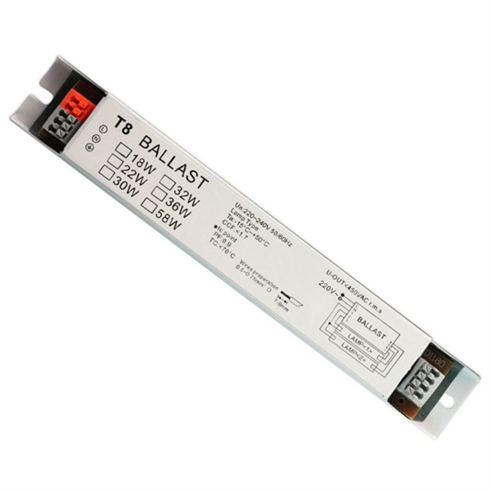 220-240V Ac 2X36w T8 Electronic Ballast For Fluorescent Lamps, Compatible With Standard T8 Tubes 6947110188515