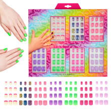 Expressions Girls 7-Day Press On Nails Set | Eriväriset kynsitarvikkeet lapsille