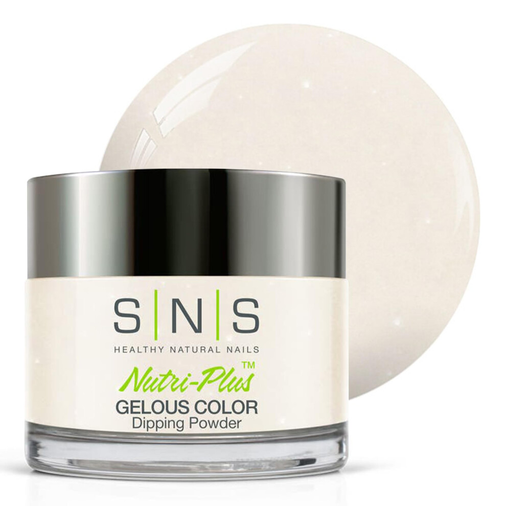 Sns Healthy Natural Sns Nail Dip Powder, Gelous Color Dipping Powder - Counting Cards (White, Natural, Nudes/Cream, Shimmer) - Long-Lasting Dip Nail Color Lasts 14 Days