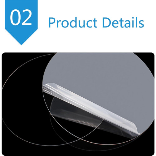 Acrylic Sheets Display Block Panel 5cm x 5cm Square 1.5mm Thickness 3Pcs for Artwork and Craft Projects 1