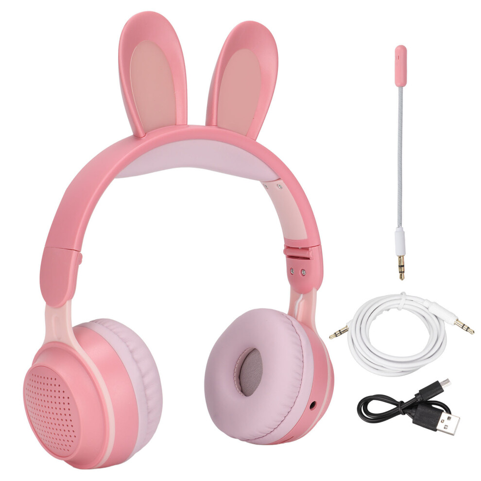 Rabbit Ear Bluetooth 5.0 Headphones Folding Kids Light 9387669801607