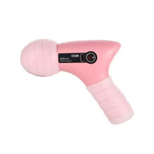 Massage Gun for Deep Tissue Relief, Handheld Back and Neck Massager with 3 Silent Heads, Pink Color, Ideal Birthday Gift for Men and Women