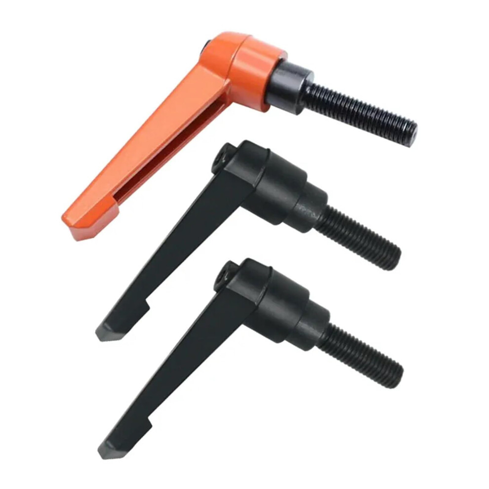 Alloy Steel Clamping Lever Handle Adjustable M4-M12 With Male Thread Knob Black M8x25 For Machinery Applications 6947110188867
