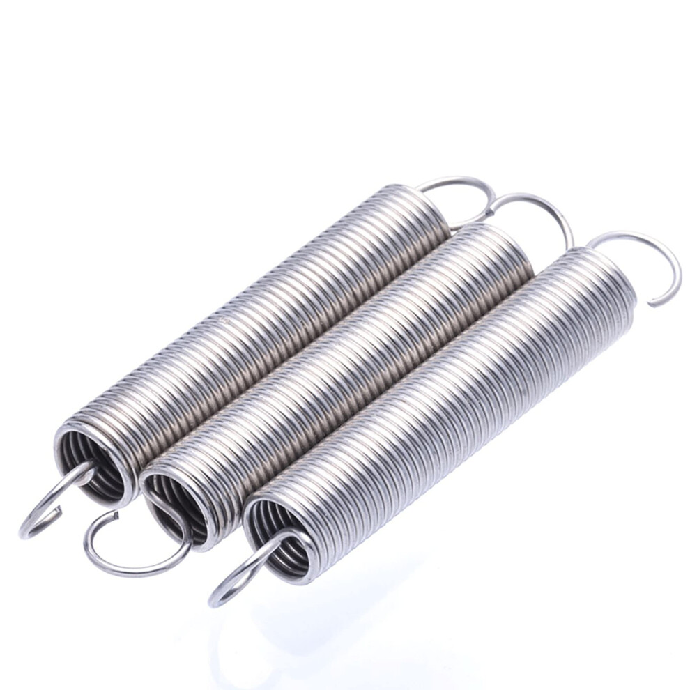Extension Springs 304 Stainless Steel 0.5Mm Diameter S Hook Helical Pullback Tension Coil Spring 15-60Mm Length 10Pcs 6947110188935