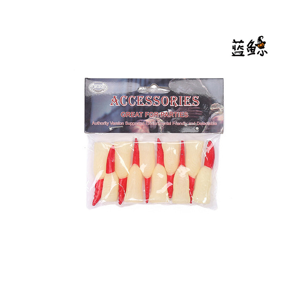 Black/Red Halloween Props Nails Zombie Fake Finger Sets Witch Nails Ghost Nails Finger Sets Short Nailsone Size
