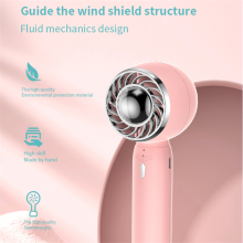 Handheld USB Rechargeable Fan 2000mAh Silent Cooler for Summer Outdoor Travel