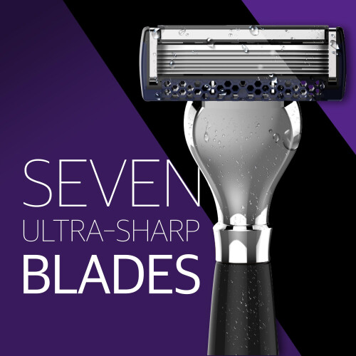 DORCO Pace Classic - Seven Blade Razor System with Pivoting Head and Premium Handle- 12 Pack Refill (No Handle) 2