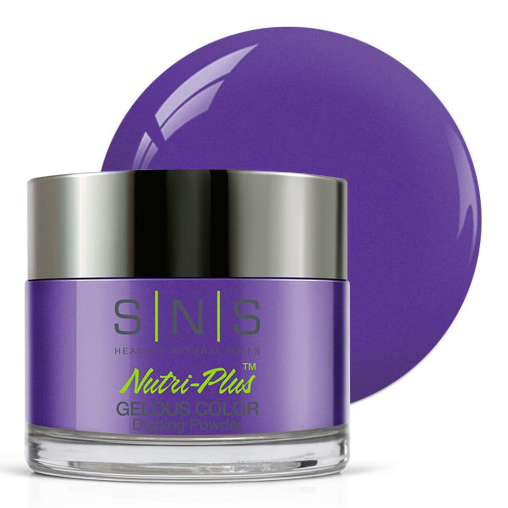 Sns Healthy Natural Sns Nail Dip Powder, Gelous Color Dipping Powder - Violet Flame (Pink/Violet, Shimmer) - Long-Lasting Dip Nail Color Lasts 14 Days - Low-Odor & No Uv