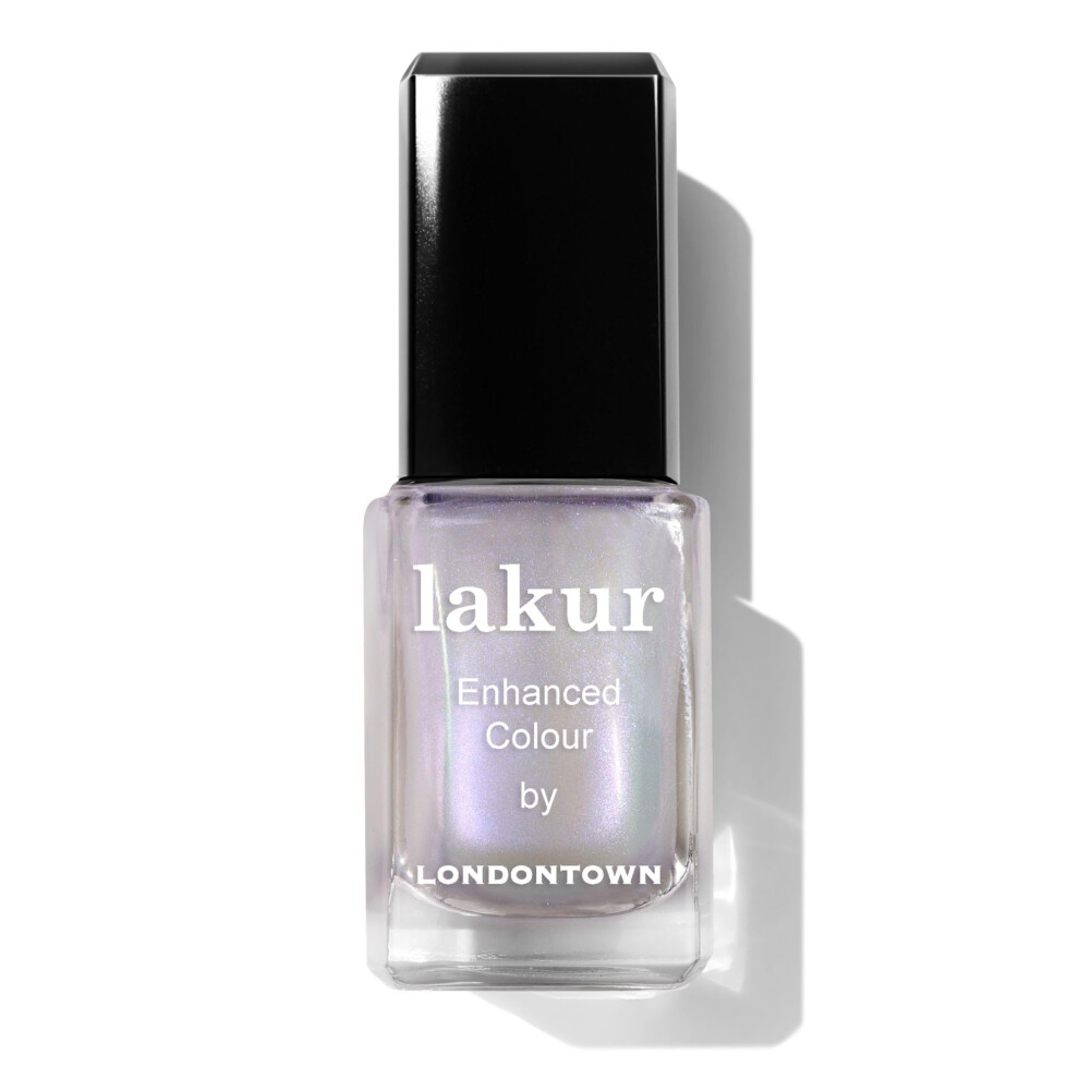 Londontown Lakur Nail Polish/Topper - Chrome Glaze - Enhanced Color Long Lasting Top Nail Coat Gel-Free Shine Nail Look, Pixie Chrome Topper 0.4 Oz