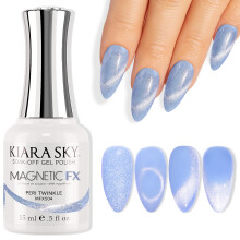 KIARA SKY Soak-Off-Gel-Nagellack | Magnetischer Katzenaugeneffekt | Langanhaltender und leichter Soak-Off-Gel-Nagellack | UV LED MagneticFX 0,5 fl oz