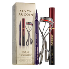 Kevyn Aucoin Eyes Tell All Conjunto de 3 peas: Inclui rmel modelador de clios profissional (tamanho completo) e delineador lquido de preciso