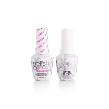 Gelish Mini 9ml Essentials Value Pack-Kit per unghie gel professionale a LED/UV Cure, resistente ai chip per le manicure (Fondazione e opaca Top It O