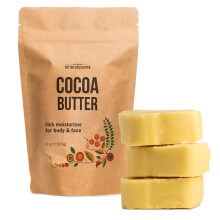 Beurre de Cacao Meilleur - Bloc de 8 oz, Hydrate Profondément la Peau, Réduit les Cicatrices, Vergetures