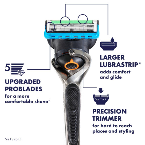 Gillette Gillette Proglide Razor for Men Handle + 2 Robas de cuchilla 1