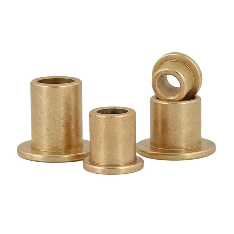 Brass Bushing 2 Pcs Id 8Mm 10Mm 12Mm Self-Lubricating Bearing Oil Copper Guide Sleeve With Stepped Flange 10X14x8-22X2 6276012498263