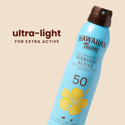 Hawaiian Tropic Hawaiian Tropic Everyday Active Spray Sunscreen SPF 50, 6oz | Μη τοξικό & Ελαφρύ Αντηλιακό 2