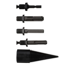 Firewood Drill Bit Set Heavy Duty Wood Splitter Bits for Efficient Log Splitting Compatible with Various Drills for Camping and Home Use
